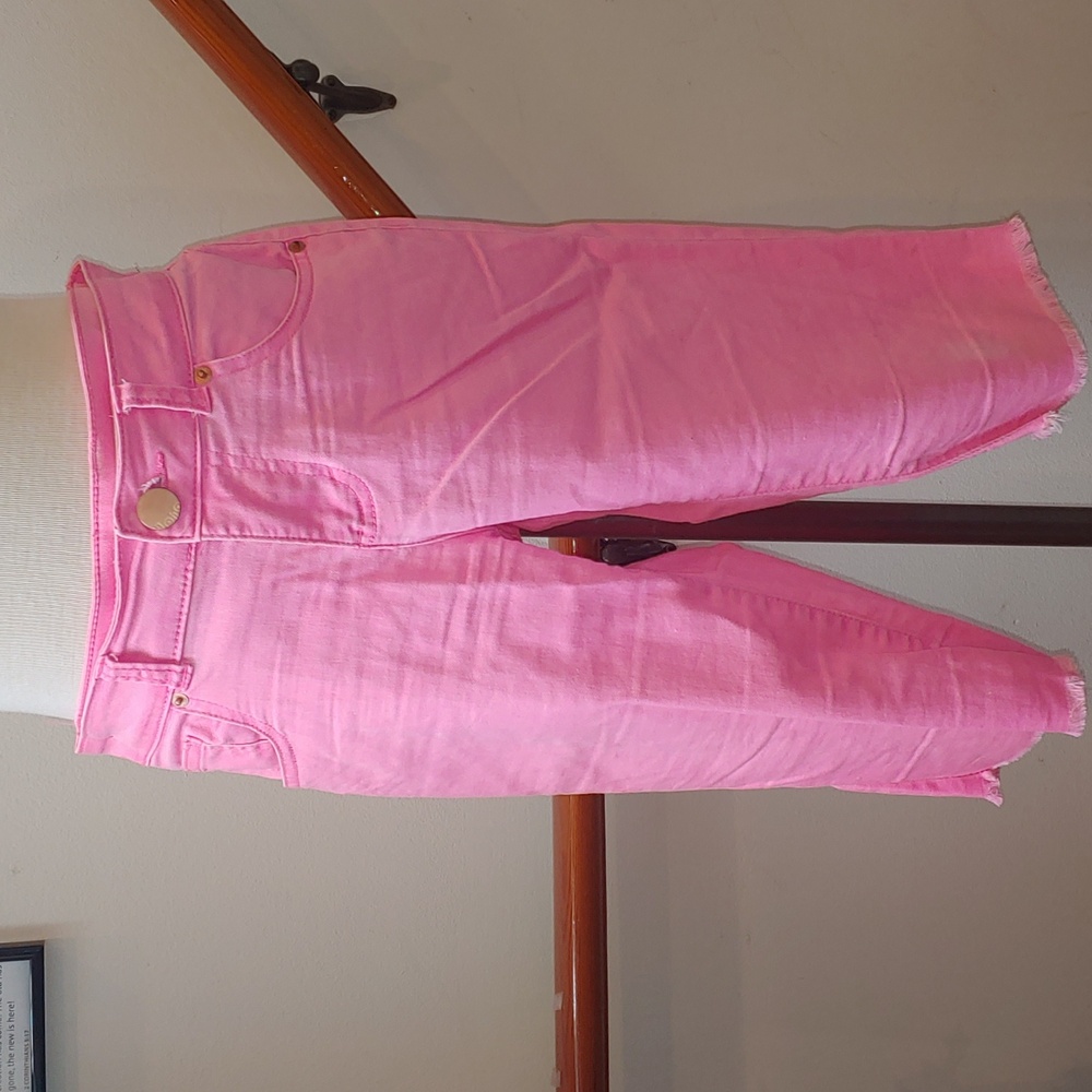 Hot Pink Cut Off Bermuda Shorts Size 7